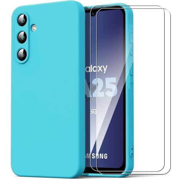 Skyddsskal - Samsung - Galaxy A25 5G - Silikon - Ultra Slim - Matt Blå Blå