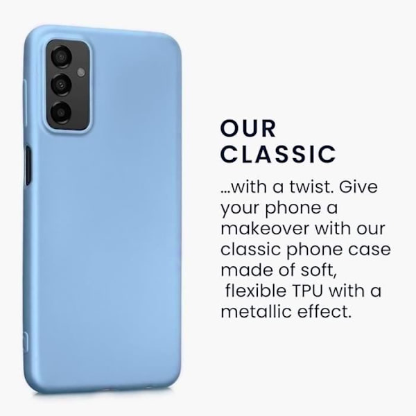 Skyddsfodral för Samsung Galaxy M13 och M23 5G - BOOLING - Blå - Silikon - Smal Blå