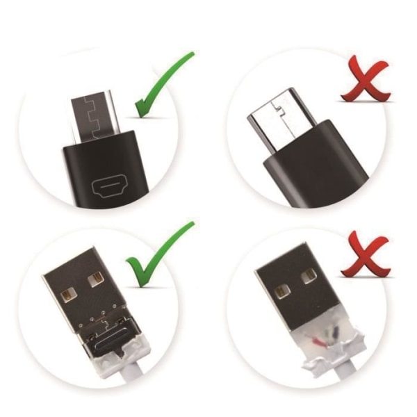 1M Micro Usb-kabel för Android - Svart