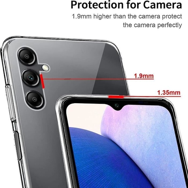 Skyddshölje - Samsung - Galaxy A15 - Mjuk - Silikon - Transparent Transparent