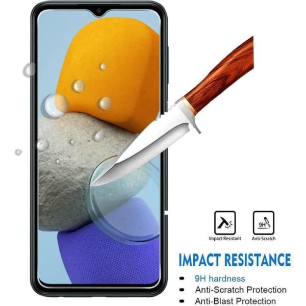 Set med 3 härdade glasögon för Samsung Galaxy M23 5G - Genomskinligt skydd Transparent