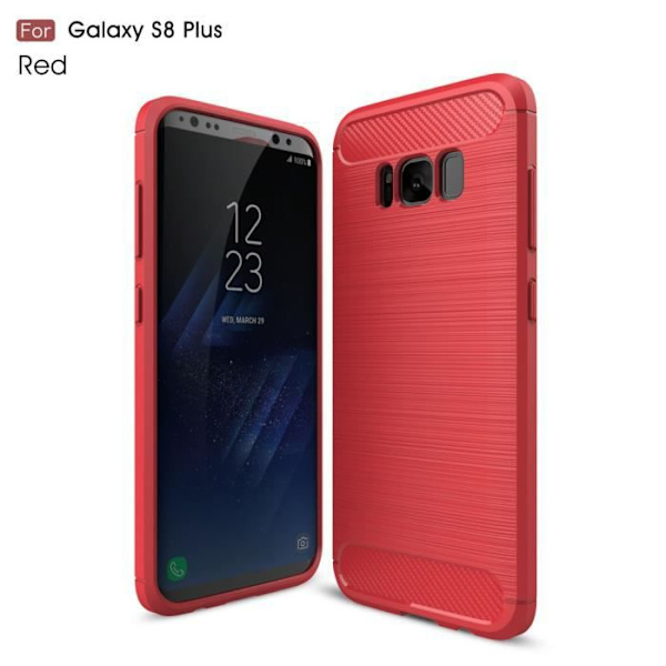 Fodral - Samsung - Galaxy S8 Plus - Premium - Ultra-Lätt - Flexibel Röd