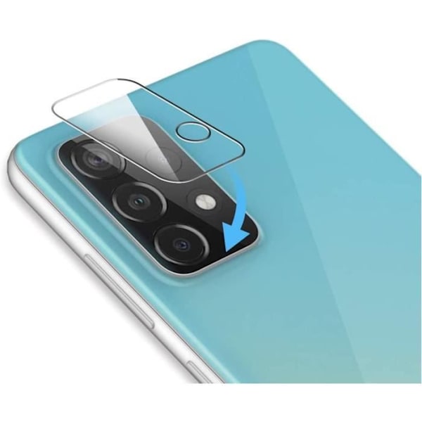 Skyddsfodral för Samsung Galaxy A52 4G-5G - BOOLING - Silikon + härdat glas - Svart och genomskinlig Svart, klar