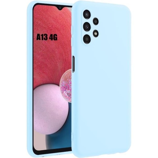 Silikonfodral för Samsung Galaxy A13 4G (ej för A13 5G), Mjukt skydd Slimmad Anti-Scratch Sky Blue