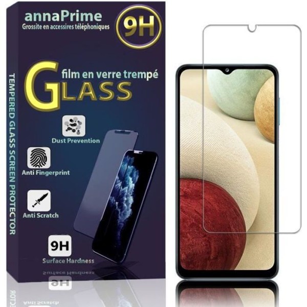 För Samsung Galaxy A12 6,5": 1 skärmskydd i härdat glas