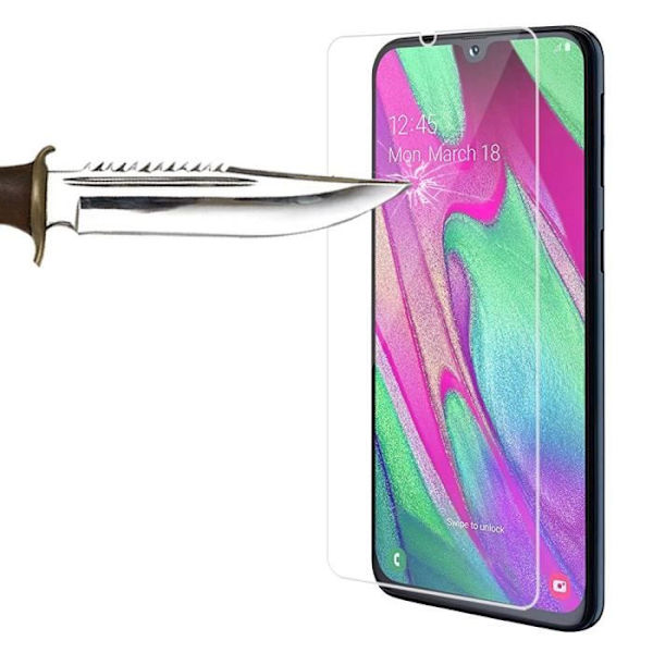 För Samsung Galaxy A40 5,9" SM-A405F: Lot - Paket med 3 skärmskyddsfilmer i härdat glas