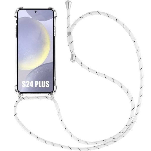 Skydd - Samsung - Galaxy S24 Plus - TPU Transparent - Rep-resistant - Vit Kord Transparent