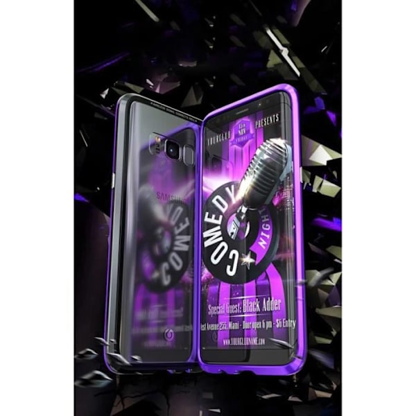 Magnetisk 360° Adsorption Stödtråd för Samsung Galaxy S8 +-Plus (silver)