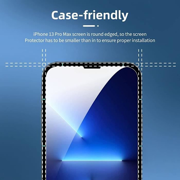 Skärmskyddsfilm - Härdat glas - iPhone 13 Pro Max - Set med 2 - Anti-repor - Ultrabeständig -