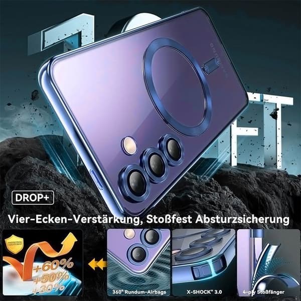 Skyddsskal - BOOLING - för Samsung Galaxy A07 - Silikon - Magnetring - Stötsäker Blå