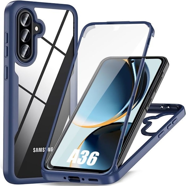 Coque för Samsung Galaxy A36 5G - Stöttålig 360° - Mörkblå - BOOLING® marinblå