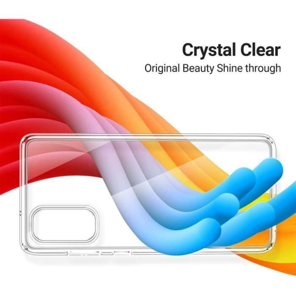 Fodral för Samsung Galaxy M33 5G 6,6" +2-pack skärmskydd i härdat glas, ultratunt silikon TPU stötfångare Stötsäkert fodral