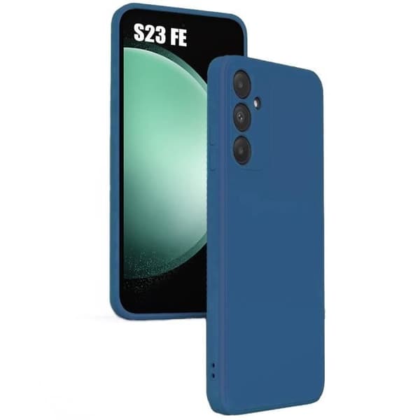 Coque - BOOLING - för Samsung Galaxy S23 FE - Mörkblå - Stötsäker skydd - Slim marinblå