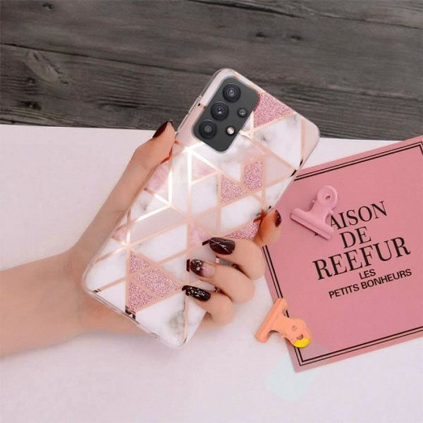 Fodral för Samsung Galaxy A52 4G-5G A52s 5G Skydd Slim Ljus Mjuk Stötsäker Rosa Rosa