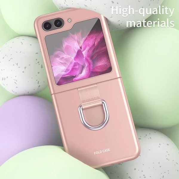 Fodral till Samsung Galaxy Z Flip 6, stötsäkert skydd med spänne - Rosa