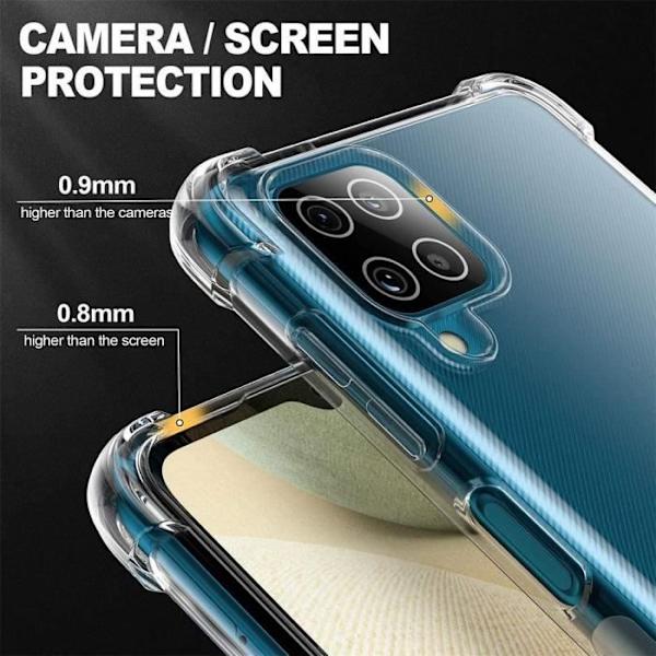 Mjukt skyddsfodral för Samsung Galaxy A12 - PROSHOP - Transparent - 4 förstärkta anti-chock-hörn Transparent