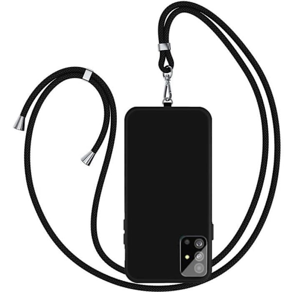 Mjukt skyddsfodral för Samsung Galaxy S20 Plus - PROSHOP - Svart - Med universal nackrem Svart