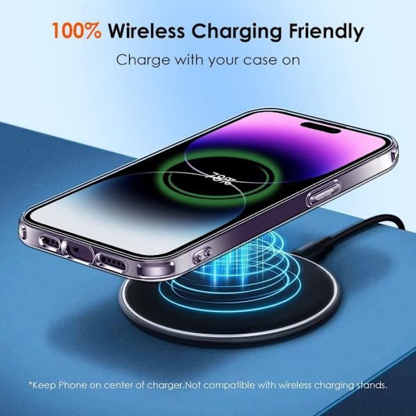 Skyddsfodral för iPhone 14 Pro - BOOLING - Transparent Ultra Slim Mjuk - Reptålig baksida Transparent