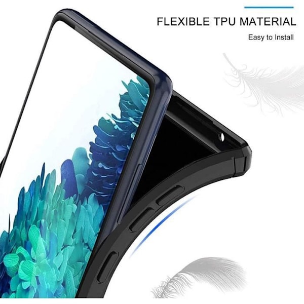 Pack Fodral i Silikon - PROSHOP - Samsung A32 5G - Härdat Glas - Förstärkt Skydd - Elegant Design Svart