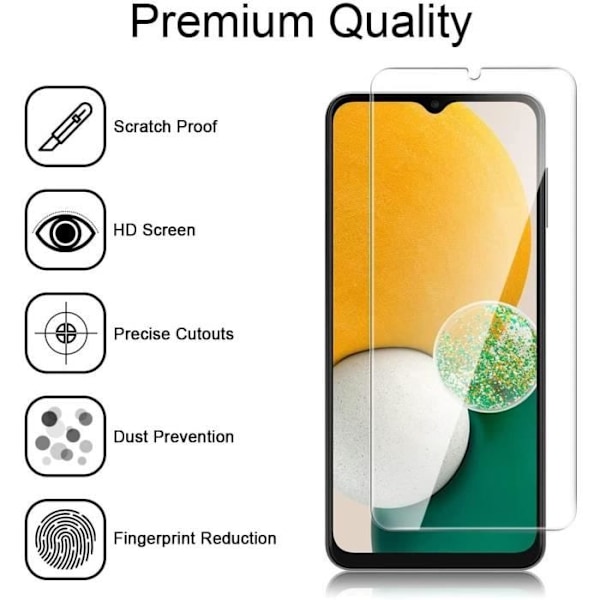 Hærdet glas til Samsung Galaxy A13 5G [3 stykker] - E.F.Connection® skærmbeskytter glasfilm Transparent