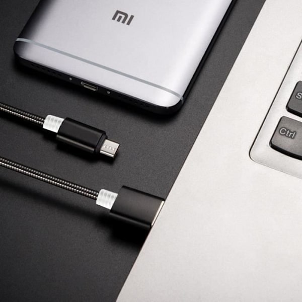 Micro USB-kabel - Ej specificerad - 1M - Kompatibel med Android - Färg Svart - Micro USB-kontakt