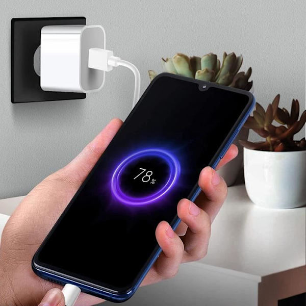 Typ C 2,4 A snabbladdare kompatibel med Samsung A13 5G snabbladdning, väggladdarpaket + kabel typ C[744]