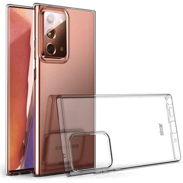 Fodral till Samsung Galaxy Note 20 Transparent Gel Silikon Mjuk TPU Ultratunn Skyddande Slim kompatibel trådlös laddning Coque