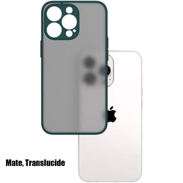 Coque - BOOLING - För iPhone 14 Pro - Silikon - Ultrafin - Stötsäker Nattgrönt