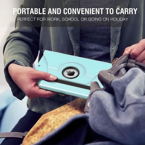 Skyddsskal - BOOLING - för iPad 10,2" - Rotativ 360° - Multi-Vinkel - Blå Blå