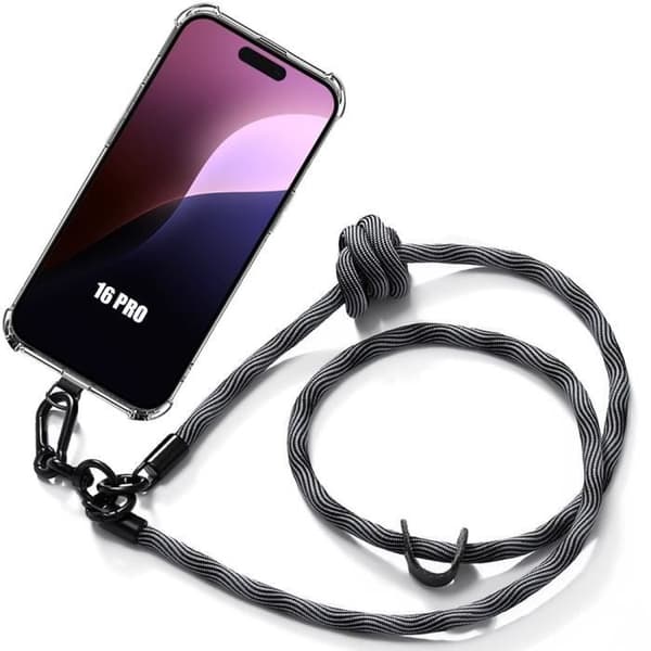 Coque - Antichock - för iPhone 16 Pro - Robust Rem - Grå - Mjuk Grå