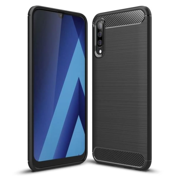 Fodral till Galaxy A70 Ultra-Tunn Silikonfodral Lättvikt Enkelt skyddande skal Samsung Galaxy A70 6,7" 2019 - Svart