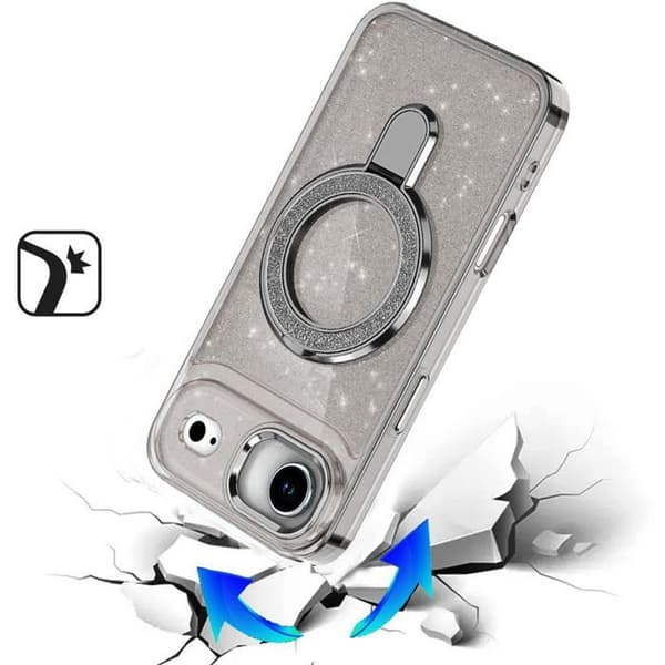 Telefonfodral - BOOLING - för iPhone Air - Hybriddesign Anti-Rip Pärlor Magnetisk Grå Grå