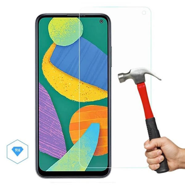 2-pack härdat glas för Samsung F52 5G (6,6") skärmskydd 9H hårdhet Anti-Scratch Transparent