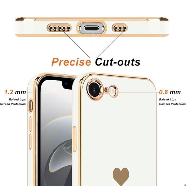 Skyddsfodral - BOOLING - för iPhone 16e - Flexibelt - Repåtrande - 2 Härdat Glas Vit