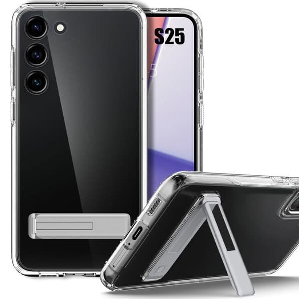 Coque för Samsung Galaxy S25, Transparent Silikon - BOOLING Transparent