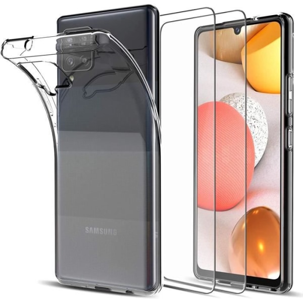 Cover til Samsung Galaxy A42 + 2 hærdet glas skærmbeskytter