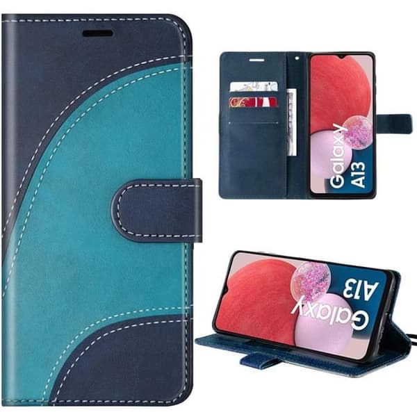 Skyddsfodral - BOOLING - för Samsung Galaxy A13/A04s - Våg-Design - Blå - Semi-rigid Blå