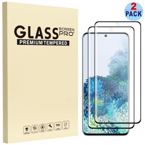 [2 delar] Härdat glas Samsung S20+ 5G, skärmskyddsglas skyddsfilm för Samsung Galaxy S20+ 5G (6,7") Full täckning