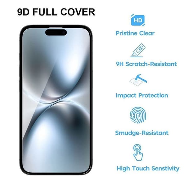 4 Helglas för iPhone 17 - Repfria Stötsäker Skärmskydd Transparent