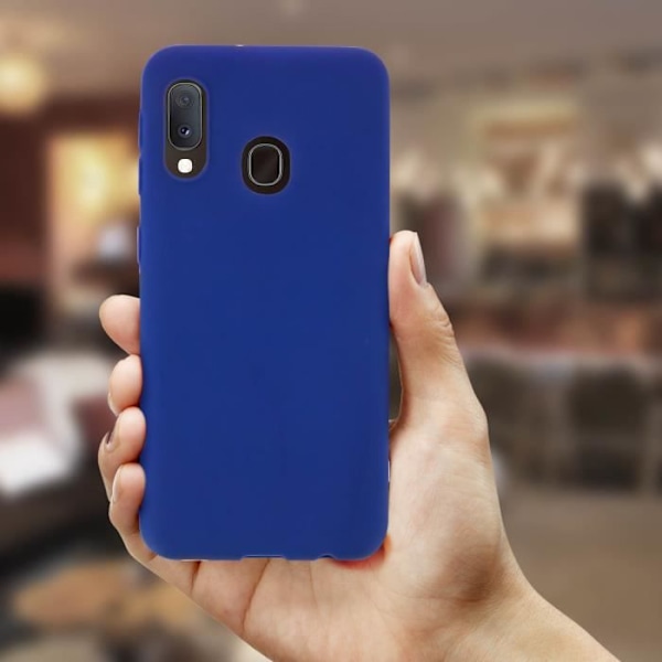 Fodral - AVIZAR - Samsung Galaxy A20e - Soft Gel Silikon - Midnattsblå - Matt finish Midnattsblå
