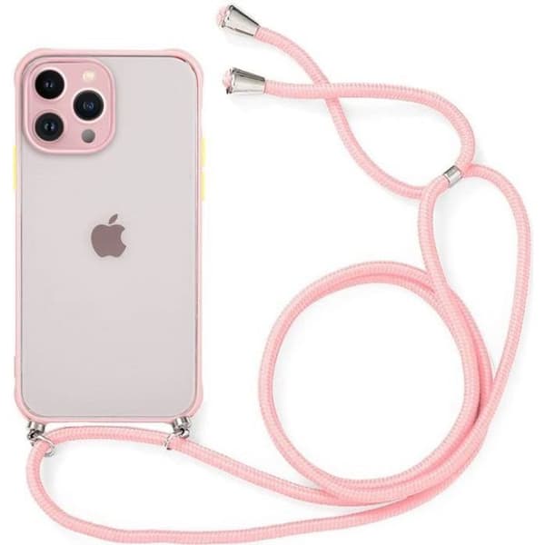 Skyddsfodral - PROSHOP - för iPhone 13 Pro Max - Styv - Rosa - Stötabsorberande Rosa