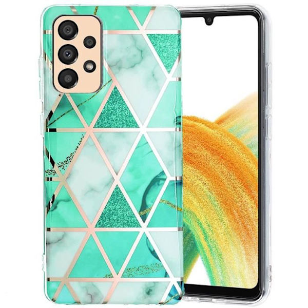 Skyddsfodral för Samsung Galaxy A33 5G - BOOLING - Smal Elegant TPU Resistant Shockproof - Turkos Turkos