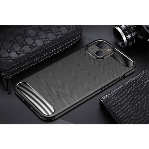 Fodral Kompatibel med iPhone 13 (6.1'') Skydd Silikon Svart