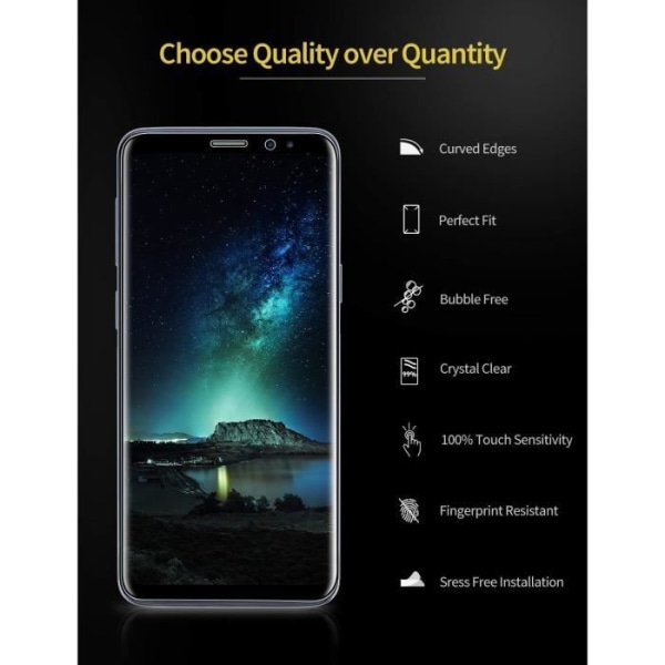 Samsung Galaxy S9 Plus skærmbeskyttelsesfilm (pakke med 2), blød TPU skærmbeskytter, 2 skærme til Samsung Galaxy S9 Plus (2018)