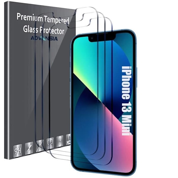 Advansia härdat glas för iPhone 13 Mini [X3]