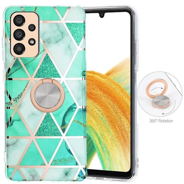 Ringfodral till Samsung Galaxy A33 5G Turkos Anti-Scratch TPU Turkos