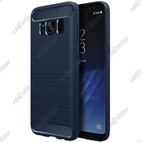 ebestStar ® til Samsung Galaxy S8 PLUS - Luksus Carbon Fiber mønster etui 2 vandrette stænger Silikone Gel luftpuder, farve