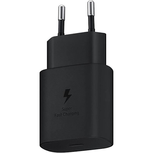 25W Usb-C snabbladdare kompatibel med Samsung Galaxy A54 - A34 - A14 - A23 - S23 Ultra - S23 - S23+ - Z Fold4 - Xcover [u790] Svart