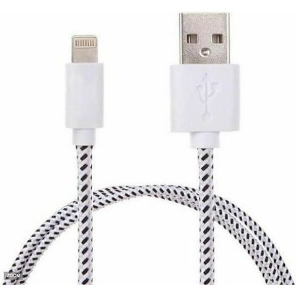 VOLY® 2M Usb-kabel för iPhone flätat tyg Sync-kabel Nätladdare för iPhone 5 5s 6 6Plus 6s 7 7Plus