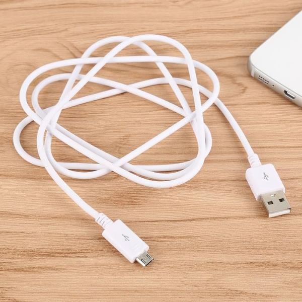80CM Vit Micro USB-kabel Datakabel Synkronisera Laddningskabel Android till USB-kabel för Samsung Galaxy S7 S6 note4